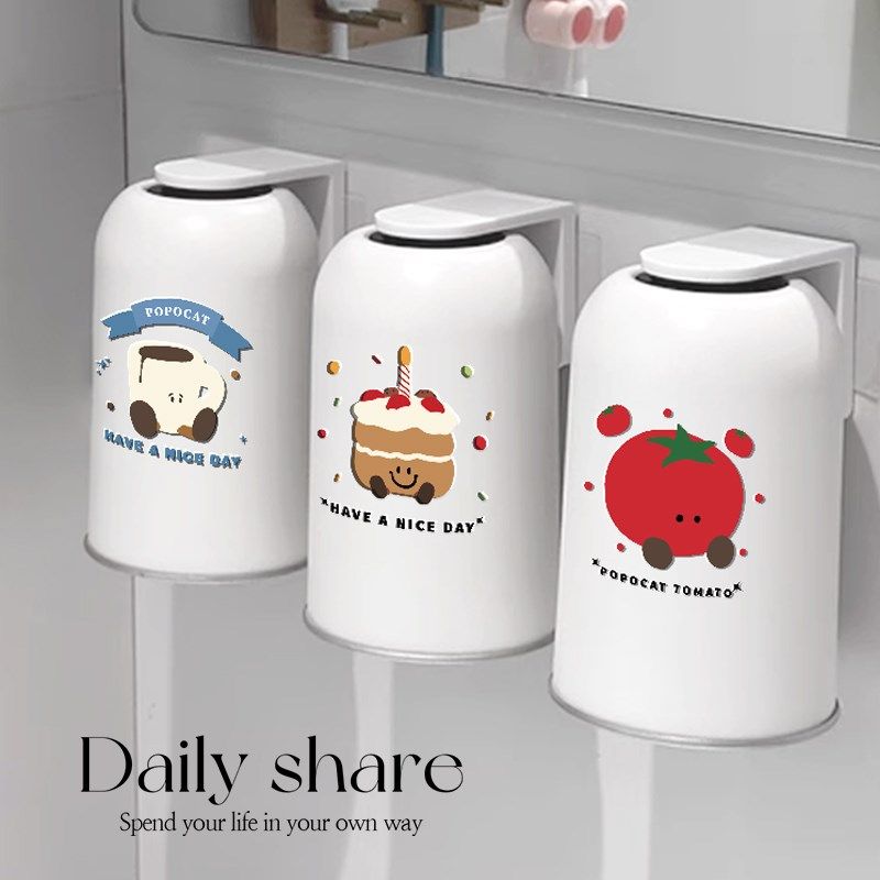 不锈钢洗漱杯卡通可爱倒挂沥水儿童刷牙杯口杯防霉磁吸漱口杯,家庭/个人清洁工具,洗漱杯,淘宝优惠券,粉丝福利购,淘宝优惠卷