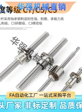 压轧滚珠丝杠 轴径8 导程2/4 标准螺帽型LCC49  LCC47-8-2-L 100