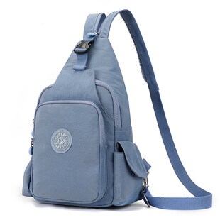 牛津布双肩包女2024新款时尚轻便小型高级感胸包旅游帆布背包休闲