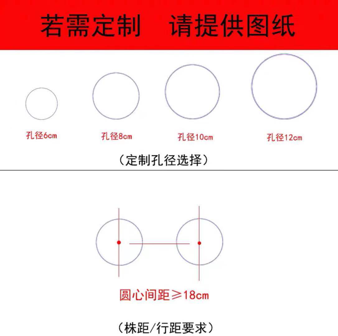 打孔防草布透气透水保湿蔬菜药材种植农用除草地T布可降解地膜订