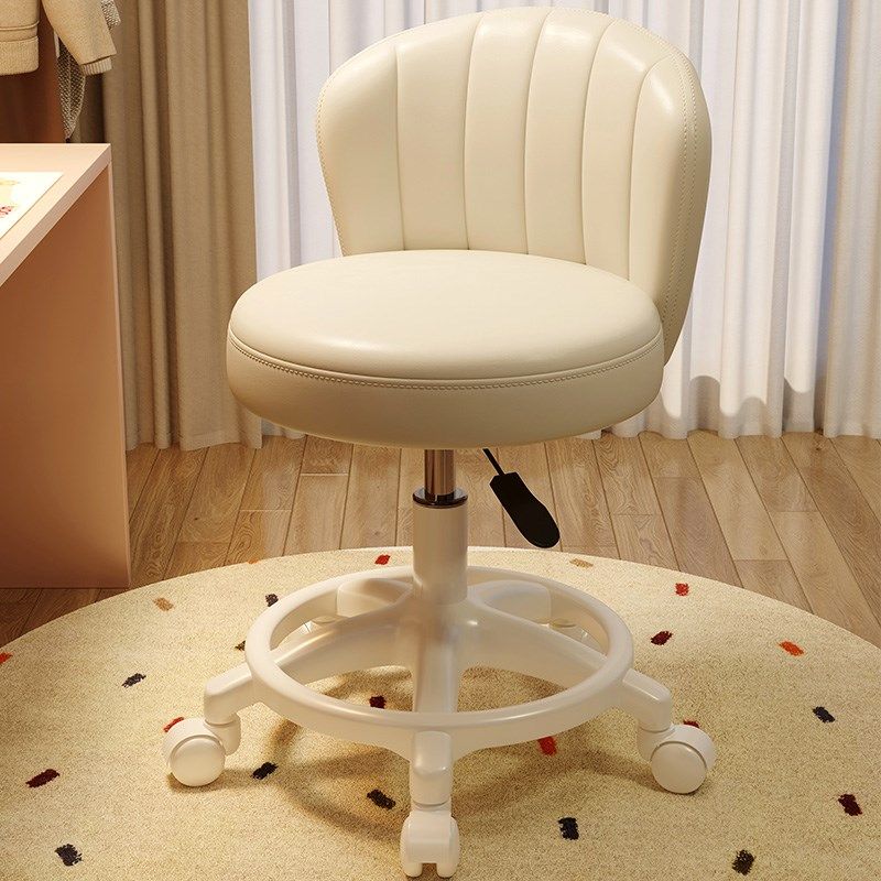 奶油风椅子女生卧室梳妆台凳子家用万向轮凳子高级感升降靠背椅子,住宅家具,万向轮凳,淘宝优惠券,粉丝福利购,淘宝优惠卷