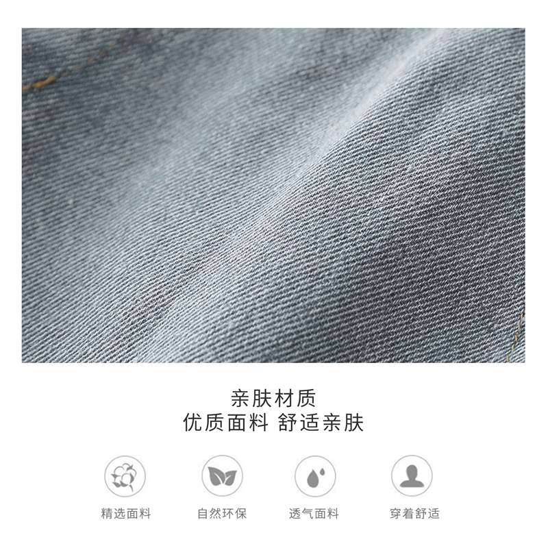 速发婴儿牛仔连体衣春装男宝宝衣服秋季超萌新生婴幼儿工装外出服