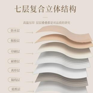 奶油pvc瓷砖贴纸柔光肌肤釉墙板风防水防潮高级感铝塑板自粘新品