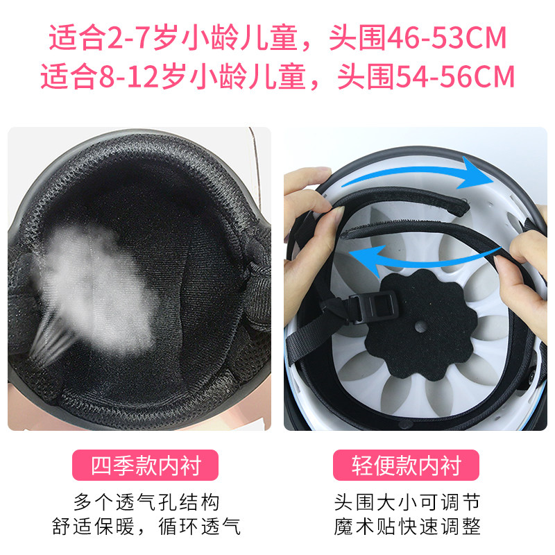 速发2岁儿童幼童头盔宝宝摩托车安全帽幼儿电动车护头小童电瓶车