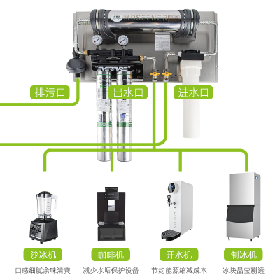 推荐一点七超滤净水器商用奶茶咖啡店专用制冰机大流量型过滤机芯