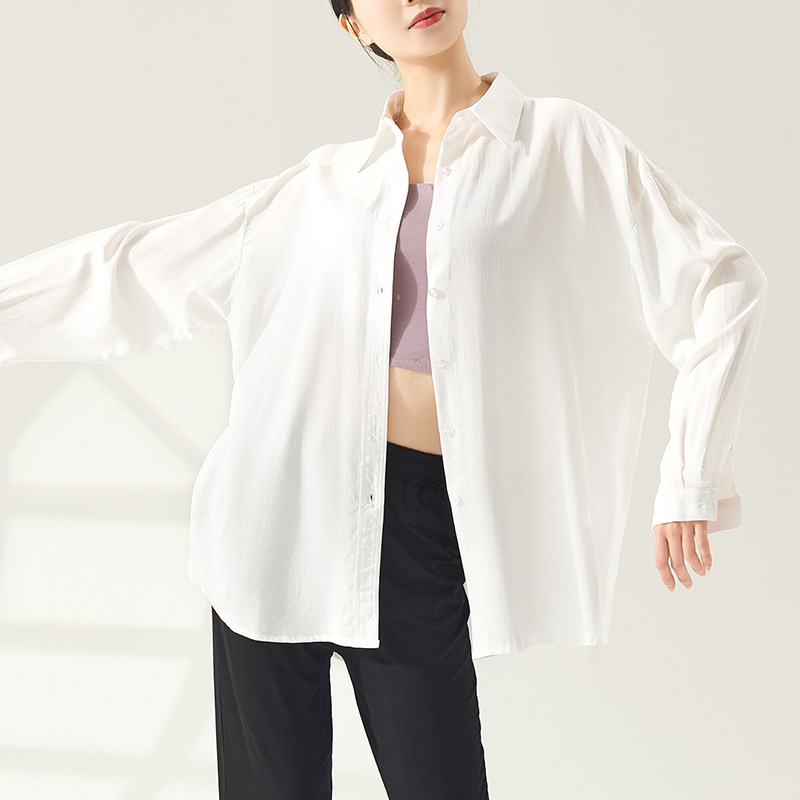 小众高货舞蹈练功服衬衫女成人现代宽松新款上衣老师中国上课跳舞