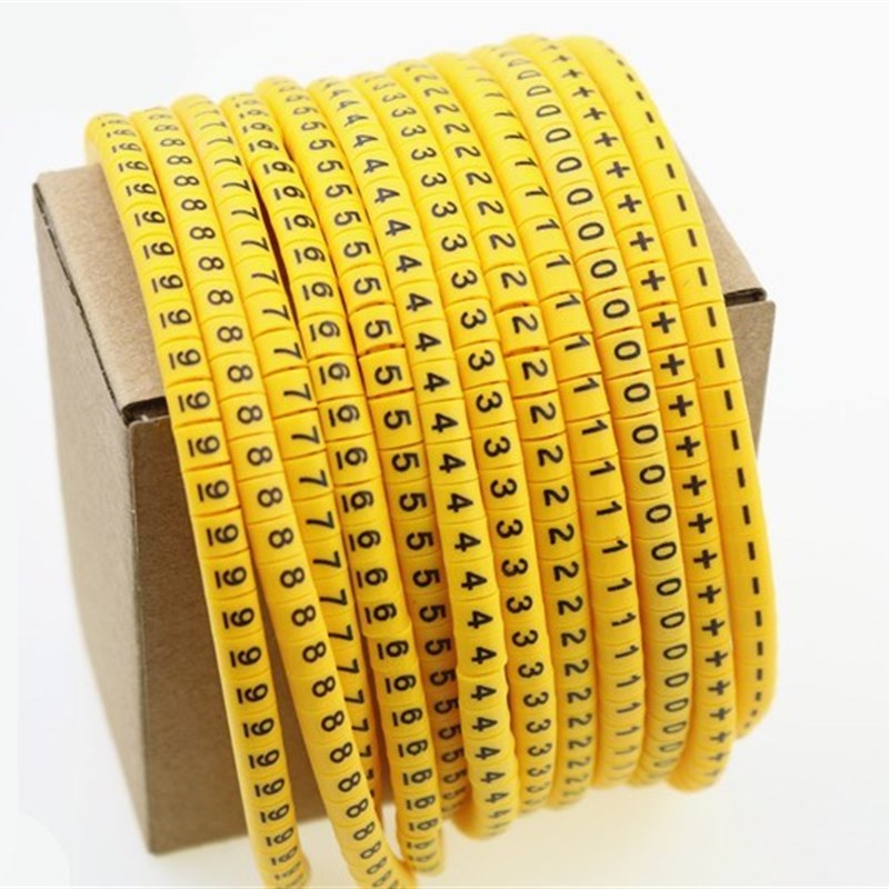 推荐600pcs EC-2 Soft PVC Power Wire Number Marker Set No. 0