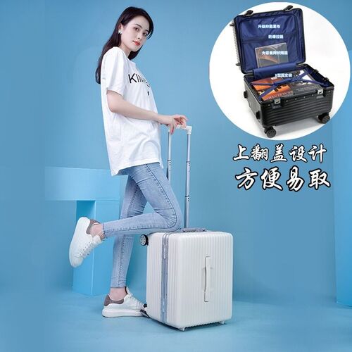 摄影拉杆箱儿童旅行箱男小型行李箱女迷你横版20寸18登机皮箱耐用