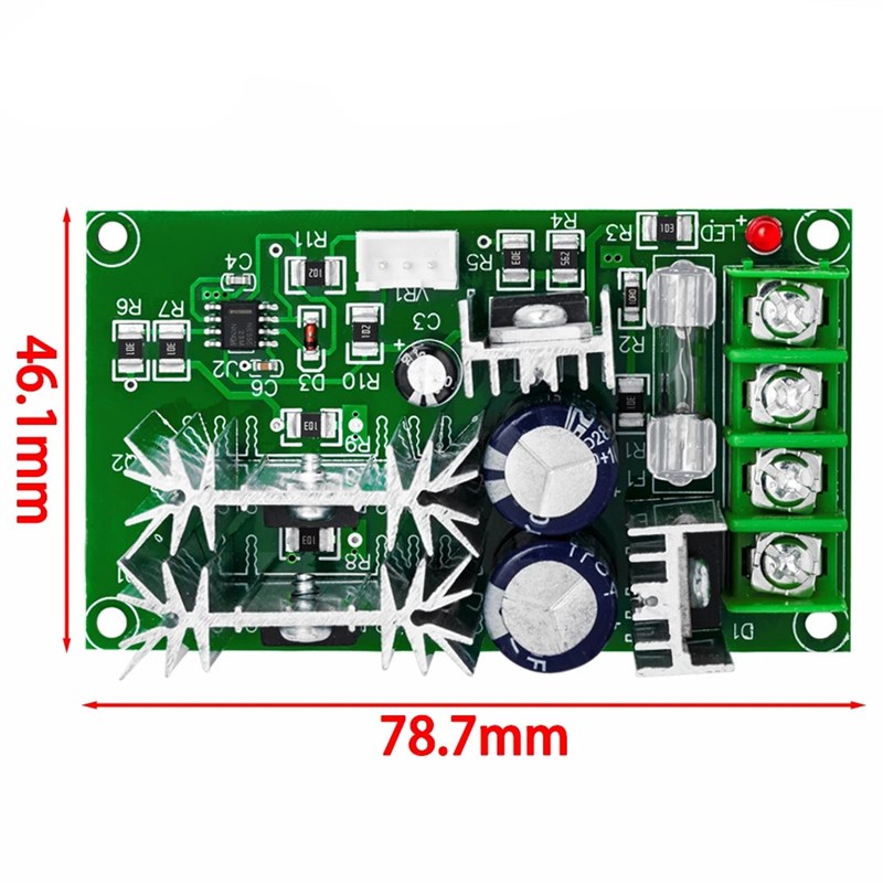 直流电机调速器12Vl24V36V48V大功率驱动模块PWM控制器 20A调流器