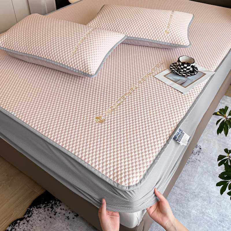 A类母婴级冰丝凉席可机洗水洗三件套夏季空调席子夏天床笠款全包,床上用品,冰丝席,淘宝优惠券,粉丝福利购,淘宝优惠卷