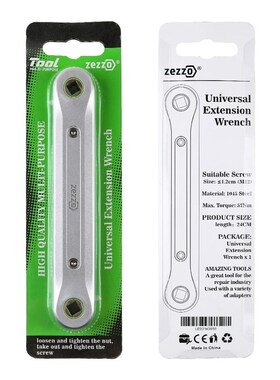 Mintiml Metal Universal Extension Wrench 3/8 Inch Spanner Sc