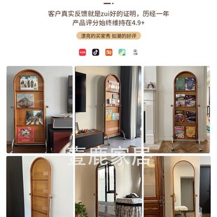 中古画廊镜设计实木卧室全身镜复古可移动穿衣镜落地镜客厅镜现货