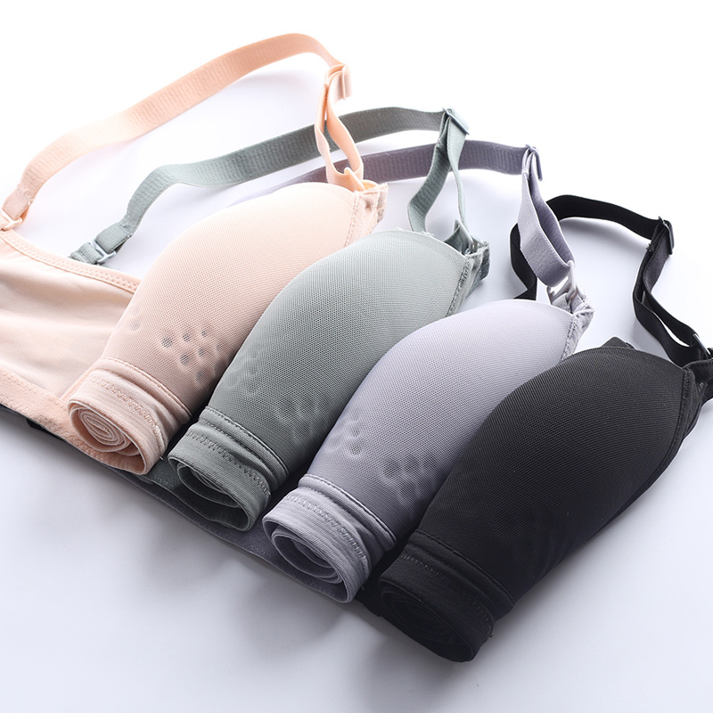 光面哺乳内衣聚拢防下垂夏季薄款大码孕妇文胸产后喂奶专用怀孕期