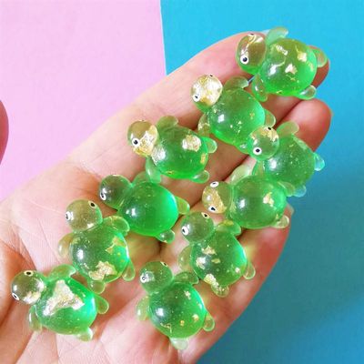 网红free shipping 10Pcs/green frogs/doll house//miniatures/c