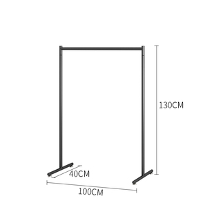 挂衣服 v店货架铁艺中岛陈列架单杆式 店衣架展示架落地女装 服装