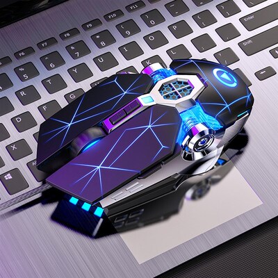 Pro Gaming Mouse 3200DPI Adjustable Silent Mouse Optical LED