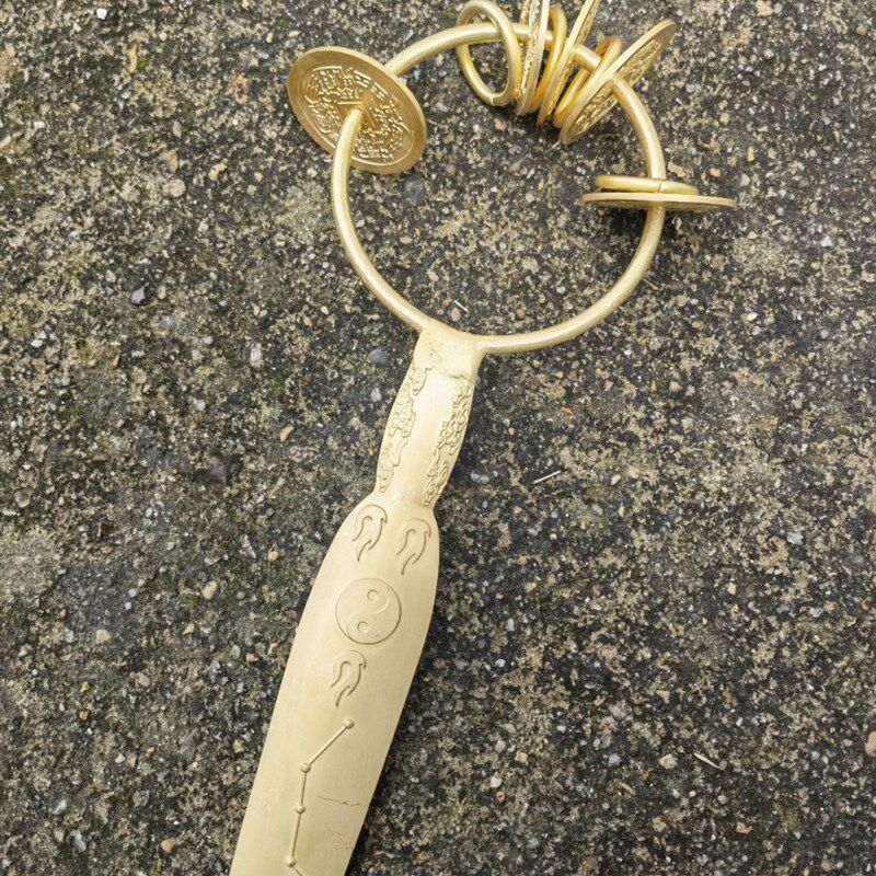 道家用品闾山师刀山鬼钱铃刀笔头紫薇讳七星师刀