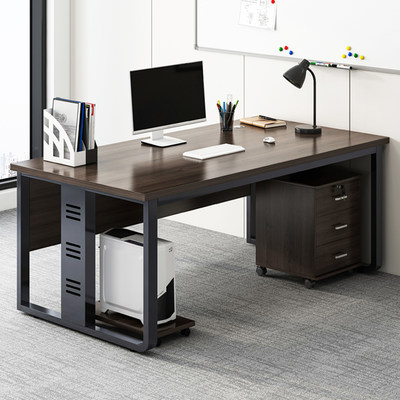 极简台式办公桌电脑桌简约现代办公室员工位桌椅组合卧室家用书桌