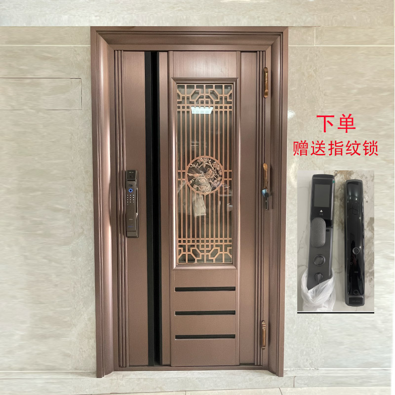 304不锈钢门韩式门入户门防盗门门中门防盗门通风进户单门子母门