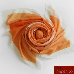 外贸内蒙古厂家直供80支平纹喷染羊毛围巾女撞色秋冬保暖防风披肩