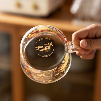 500ml Cartoons Scale Glass Mug Creative Breakfast Mlik Coffe