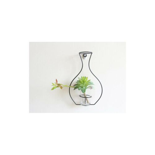 Nordic Style Iron Frame Vase Wall Hanging Plant Dried Flower