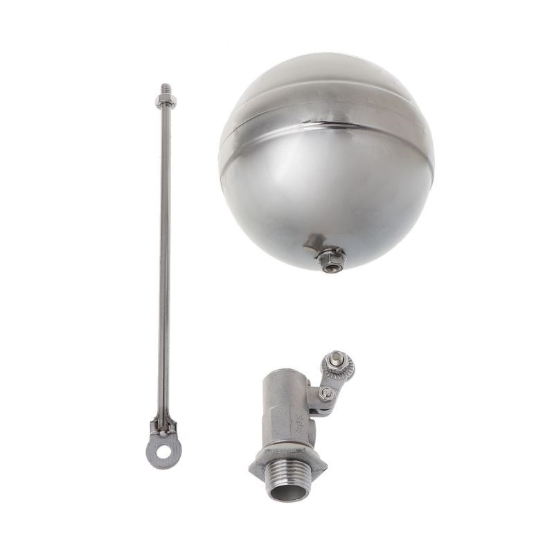 DN15 Male Thread Water Tank Ball Stainless Steel Flow Contro