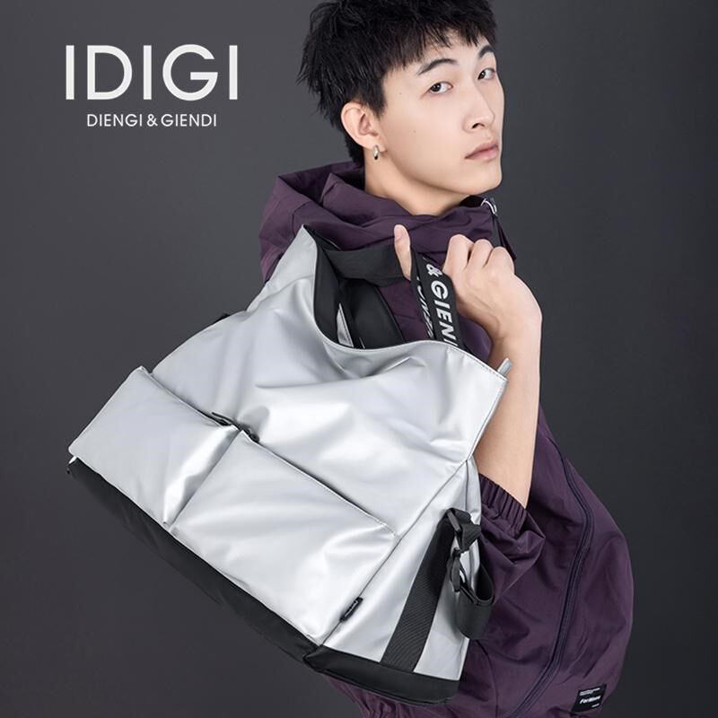 IDIG高级感男女运动健身包干湿分离大容量单肩斜挎包旅行包手提包