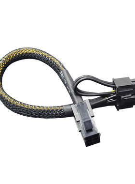 电脑显卡6P转8P PCI-E供电接口延长线 6Pin转8PinU 6针一分二转接