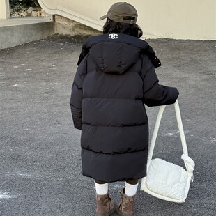 韩国童装儿童羽绒服中长款过膝加厚冬装男童女童宝宝学生洋气外套