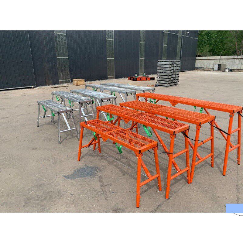 加厚圆管折叠马凳装修升降架施工刮腻子平台马镫工程梯