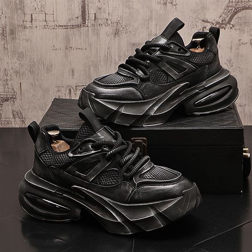 气垫男脏脏鞋百搭老爹鞋秋季新款休闲鞋时尚个性男鞋透气网纱鞋子