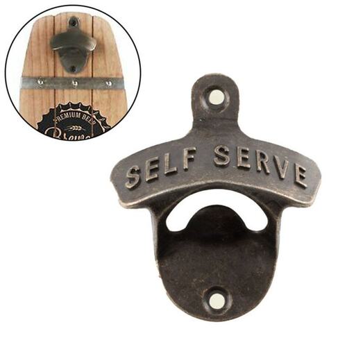 现货5pcs Vintage Wall Mouunt Beer Bottle Opener Antique Styl