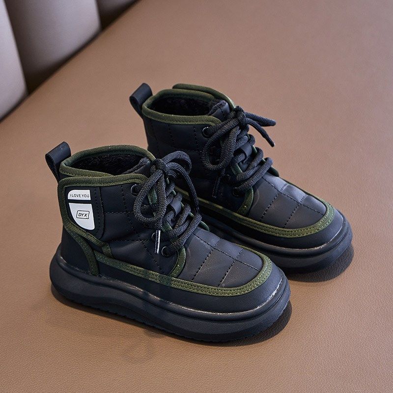 儿童雪地靴2024冬季新款男童鞋子女童棉鞋二棉加绒冬靴皮靴短靴子,童鞋/婴儿鞋/亲子鞋,棉靴,淘宝优惠券,粉丝福利购,淘宝优惠卷