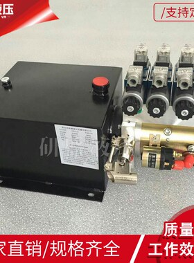 液压动力单元传菜机货梯微型液压动力系统液压泵站直流24V双作用