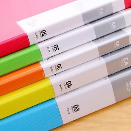 速发a3 folder pocket transparent 8k folder file folder large