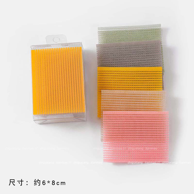 刘海贴魔法贴洗漱化妆毛发碎发整理发帖头顶黑色粘发帖黑色魔新款