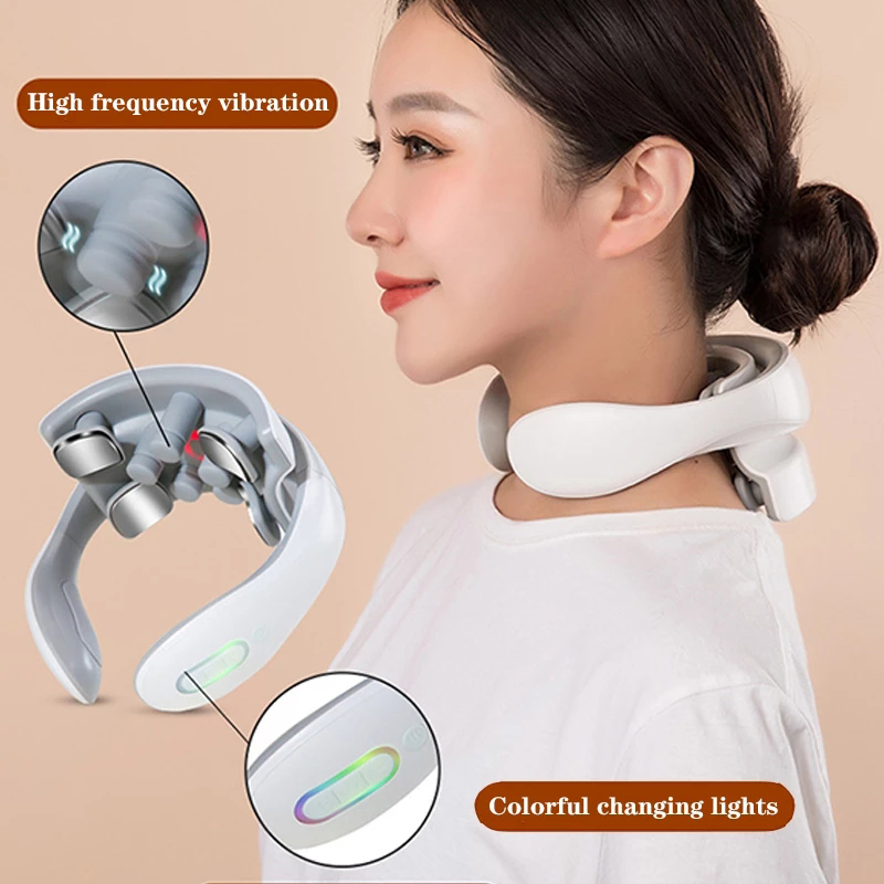 Smart NecweMassager Lok Freqyuency Pulse Cervical El ctric 个人护理/保健/按摩器材 矫姿提醒器 原图主图