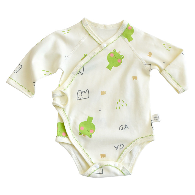 新品新生婴儿衣服纯棉春秋季宝宝连体衣长袖包屁衣男女童三角哈衣