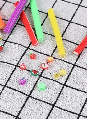 20pcs/Set Fruit Slices  Slime /Nails Beauty Clay Artificial