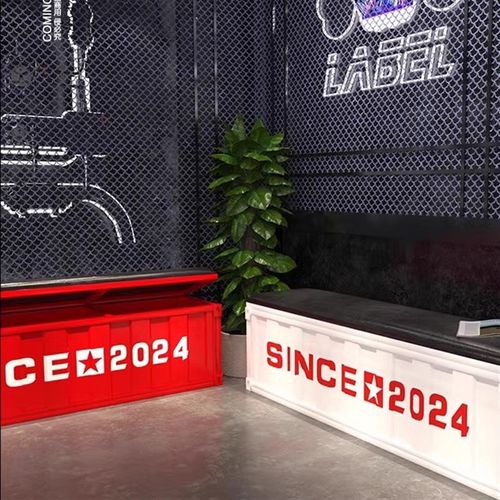 工业风换鞋凳长条凳网红储物凳健身房理发服装店休息区长条沙发凳