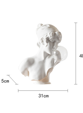 吹泡泡女孩雕塑摆件北欧轻奢艺术树脂雕像家居美容院创意软装饰品