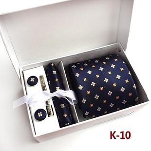 sets suit men gift Tie 领 速发necktie cufflinks clip hanky