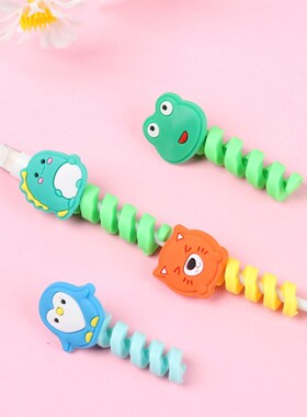 Cartoon Spiral Cable Protector Data Line Cord Protector Sil