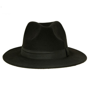 Classic Hats Cloche Fedoras Vintage Brim Felt Large 推荐 Jazz