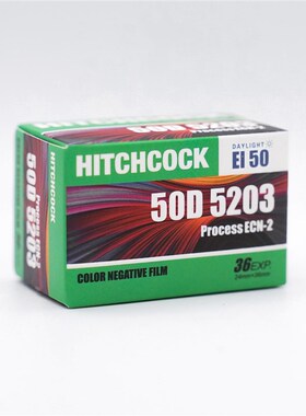 希区柯克50D 250D 500T 135彩色胶卷 电影卷 负片 ECN2冲洗 细腻