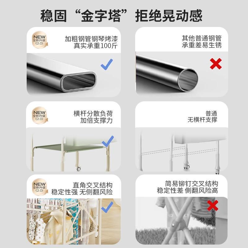 新疆尿布台婴儿护理台一体新生儿床上换尿布多功能可折叠衣架