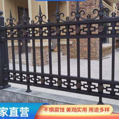 铝艺护栏栅栏别墅围墙庭院围栏铁艺锻打防护栏铝合金大门阳台栏杆