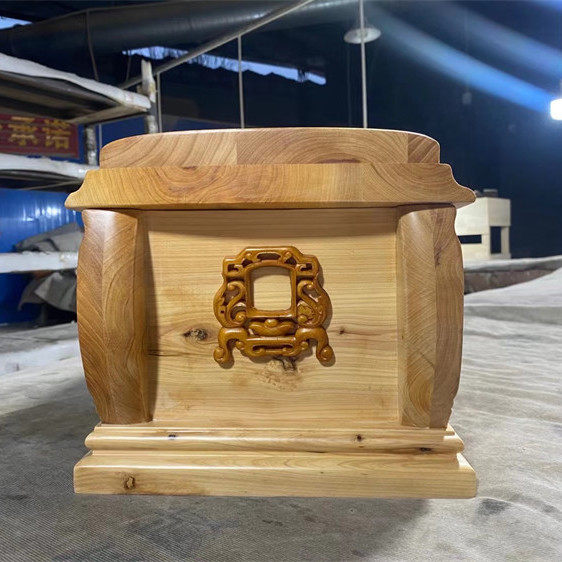 柏木荷花棺材土葬骨灰盒殡葬用品寿材寿棺丧葬用品骨灰盒高档白事