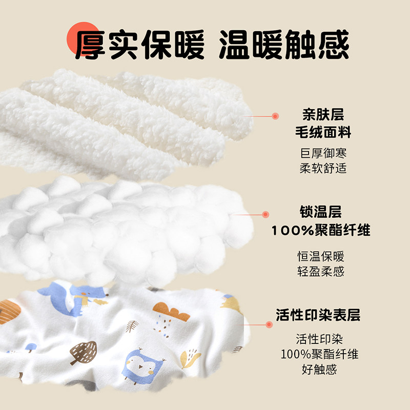 包被婴儿初生冬款纯棉加厚抱毯A防惊跳外出襁褓秋冬新生宝宝抱被